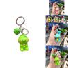 Adorable Silicone Keychain With Cute Dinosaur Cartoon Design For Bags And Keys