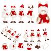 Angel Doll Hanging Plush Ornament Snowman Pattern Christmas Hanging Doll  Christmas Tree Decor