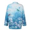 Fashion Women's Printed Button Lapel Long Sleeve Loose Casual Top Shirt
