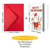 10PCS Christmas Greeting Cards Set with Envelopes, Cartoon Santa Claus Xmas Cards for Holiday Wishes & Gifts
