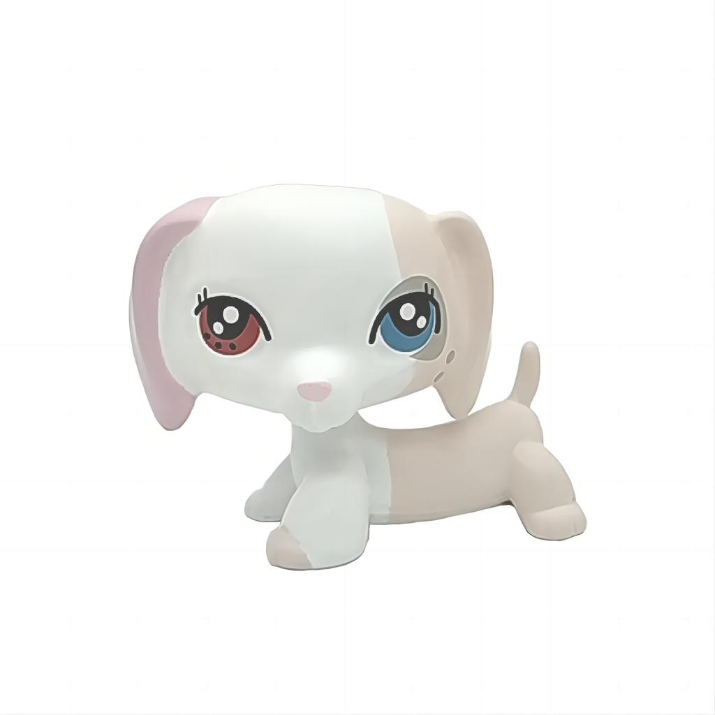 Raro Negozio di Animali lps Action Figure Stand Giocattolo Gatto Pelo Corto Vecchio Cane Originale Bassotto Pastore Alano