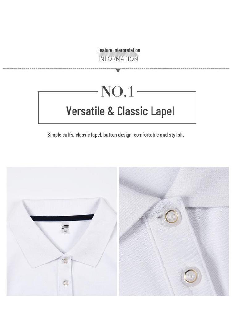 Korean Style Women's Slim Fit Short Sleeve Polo Shirt