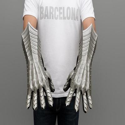 Set de Guantes Nazgul Medievales Par de Guantes Góticos de Manopla Disfraz de Halloween Juego de Roles Disfraz de Cosplay Manoplas