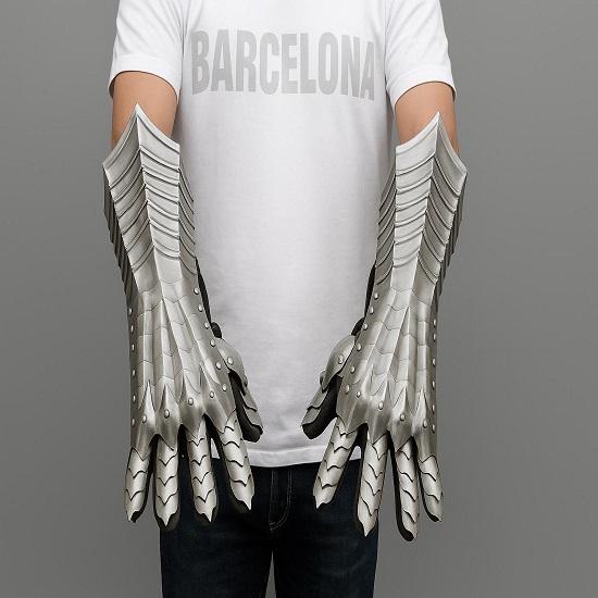 

Средневековые перчатки назгула Набор Пара готических перчаток-наручей Костюм на Хэллоуин Ролевая игра Косплей Костюм Наручи