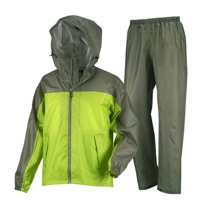 Αδιάβροχο Πλέγμα Βροχής Jacket και Μπλούζα 3L [Έγγραφο] Κοστούμι, Σετ, 3430, Λιμνώδες Πράσινο,