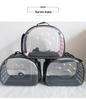 Breathable Foldable Pet Backpack: Portable Transparent Cat & Dog Bag with Large Capacity