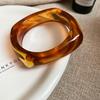 European and American color geometric resin bracelet, summer fresh and versatile bracelet, fashionable personalized simple jewelry