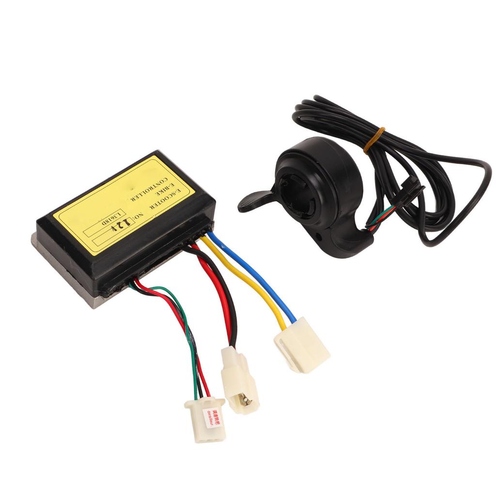 2PCS Set DC Motor Speed Controller and Thumb Throttle Motorcycle Scooter Tricycle Speed Controller