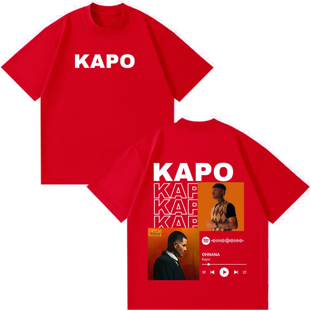 

Rapper Kapo Por Si Alguien Nos Escucha Album Tour Print T Shirts Men Women Fashion Tshirt Summer Cotton Loose Casual TShirts S