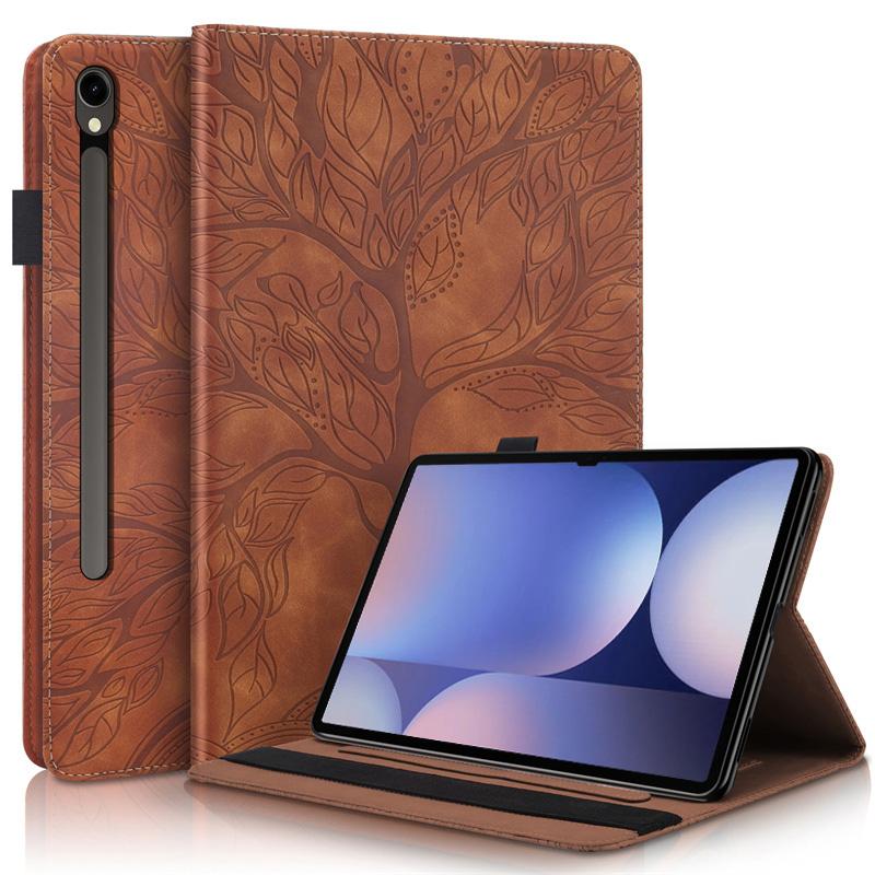 Custodia For Samsung Tab S11 Ultra 14.6 S10 FE Plus Custodia 13.1 pollici Portafoglio con Albero in Rilievo Custodia a Supporto For Galaxy Tab S10 FE