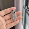 Unique and Exquisite Owl Full Diamond Brooch, Corsage Suit Clothing Pin, Hot-selling Jewelry