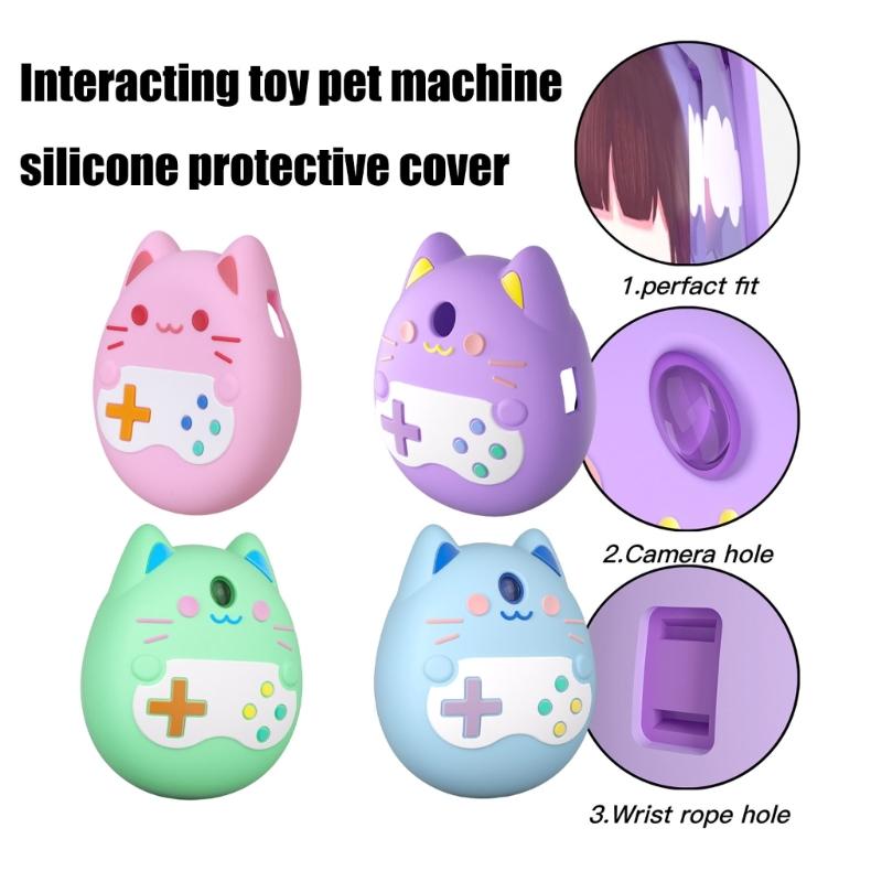 Capa Flexível de Silicone Impermeável para Máquina de Jogo de Animal de Estimação Virtual Protetor de Capa Estojo à Prova de Poeira