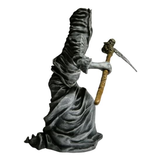 Sensenmann mit Sense Statue Gotische Umhang Stehender Sensenmann mit Sense Figur für Halloween Heim Büro Schreibtisch Deko