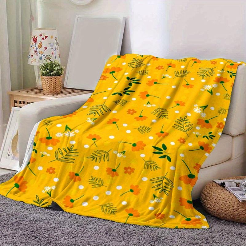 1pc. Floral Patterned Blanket - Perfect for Home, Office, Outdoor Use, Gift Idea, Suitable for All Seasonsz041742
