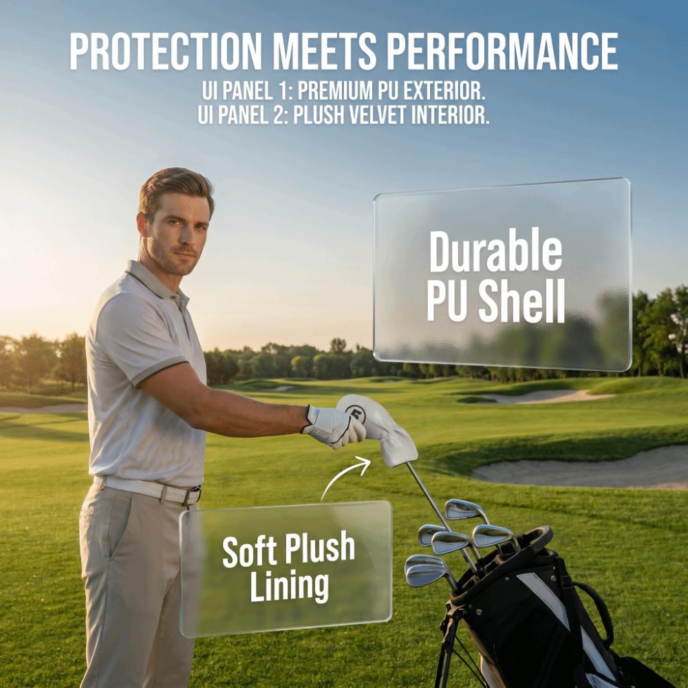 9 Stück Plüschfutter Golf Eisenkopfhauben Weiches Plüschfutter Eisenkopfhauben Tägliches Golftraining
