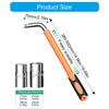 Multiple Size Extendable L Wrench Socket for Wheel Tires with Comfortable Grip Handle Auto Enthusiasts Car Maintenance
