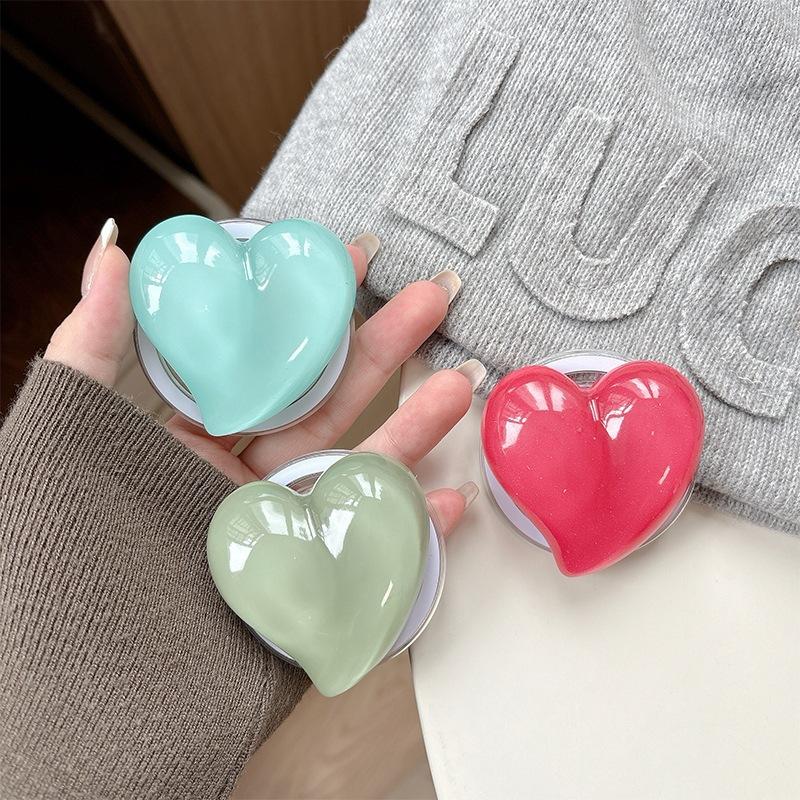 Simple Magnetic Attraction Is Suitable For Magsafe Mobile Phone Airbag Bracket Three-Dimensional Love Ring Folding