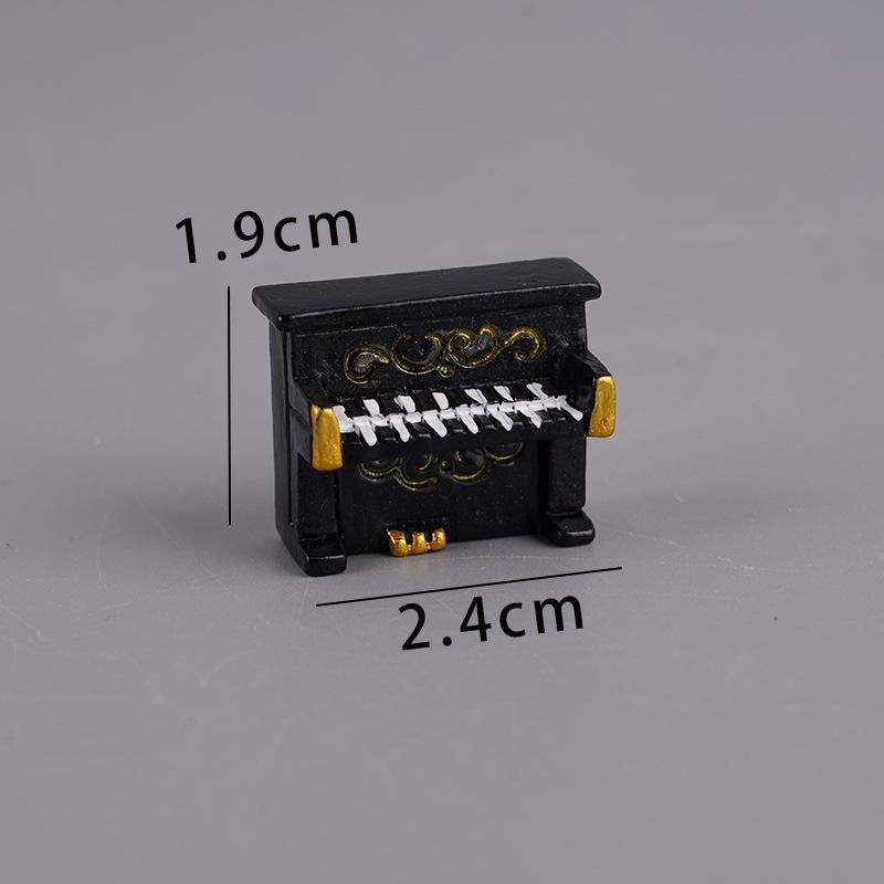 Simulation Musikinstrument Klavier Chinesische Guqin Erhu Violine Gitarre Mini Puppenhaus Mikrolandschaft Ornament Spielzeug