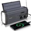 WOOPKER 5000mAh Emergency Radio FM XSY-320 Portable Hand Powered Solar Rechargeable Waterproof with SOS Alarm Flashlight Weather
