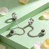 1pc Clip Earrings with Chain Stainless Steel for Women Men Punk Tassel Hoop Ear Cuffs Painless Non Piercing Fake Earring Jewelry