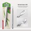 Gold Cuticle Nipper D-501, Silver Cuticle Pusher, Cuticle Scissors D-07 & D-03 for Easy Manicure