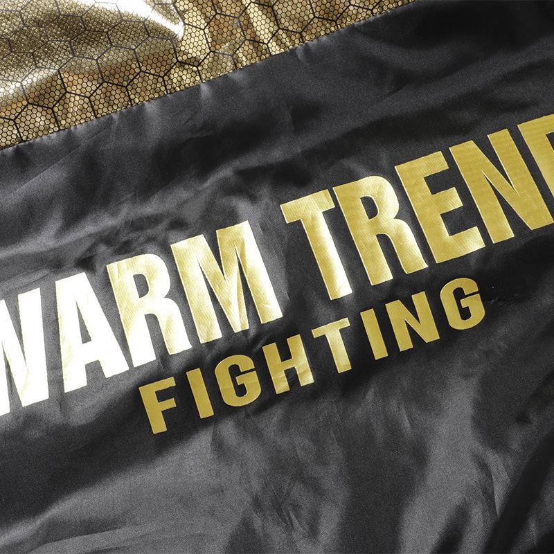 Men's High-End Black and Gold Cotton Hooded Winter Jacket – Warm, Thick, Windproof, Cold-Resistant Outerwear