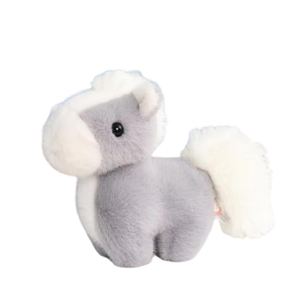 Standing Simulation Pony Plush Toy Simulation Horse Stuffed Toy Animal Horse Plush Doll  Kids Gift