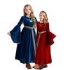 Costume medievale de prințesă pentru copii de Halloween, rochii vintage pentru fete, costume de scenă pentru fete