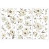 1set 3 Sheets 3 Styles PVC Waterproof Decorative Stickers Self Adhesive Decals for Furniture Decoration Flower 300x150mm 1 Sheet/style