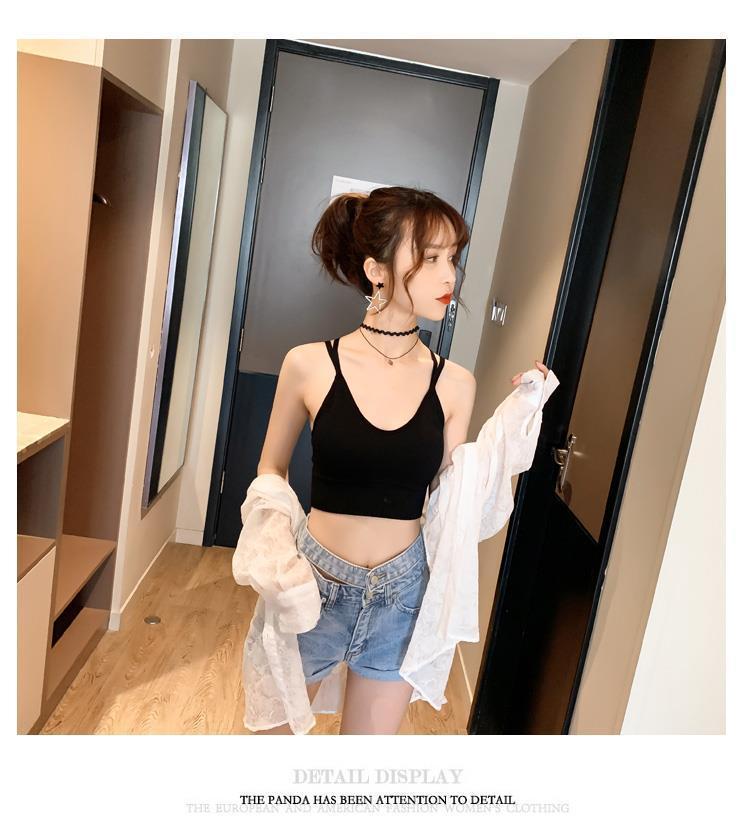 French Trendy U-Shaped Back Camisole Vest for Women - Summer Outerwear & Innerwear