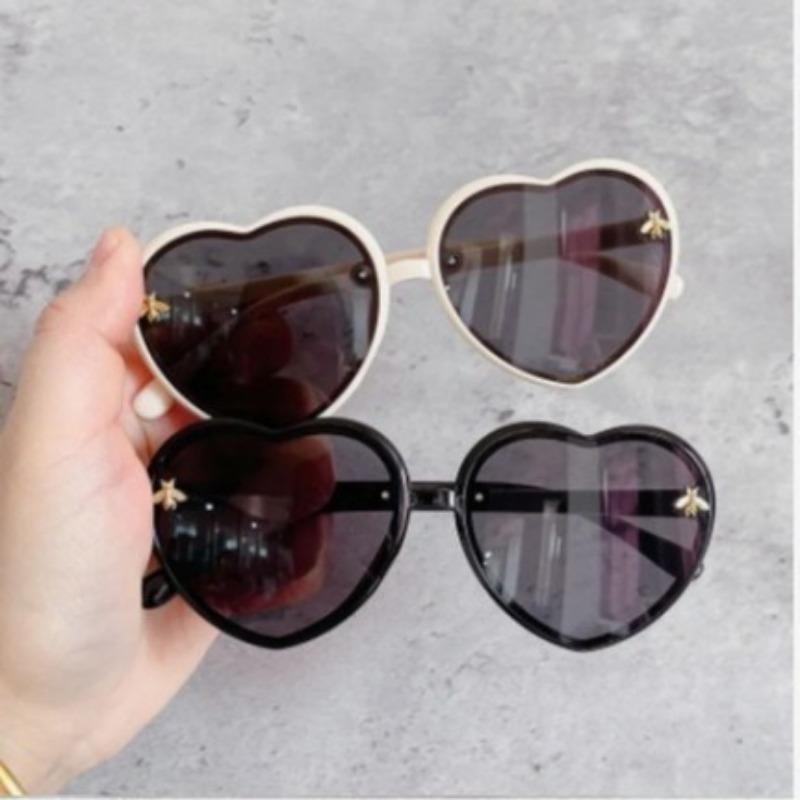 1PC Kinder Sonnenbrille Mädchen Niedlich Super Niedlich Liebe Glitter Herz Rahmen Baby Sonnenbrille Mädchen Sonnenschutz Sonnenschutz Styling Brille
