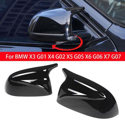 Für BMW X3 G01 X4 G02 X5 G05 X6 G06 X7 G07 2018 M-Stil Rückspiegel-Seitenspiegelkappe Spiegelkappe Außen-Rückspiegelverkleidung
