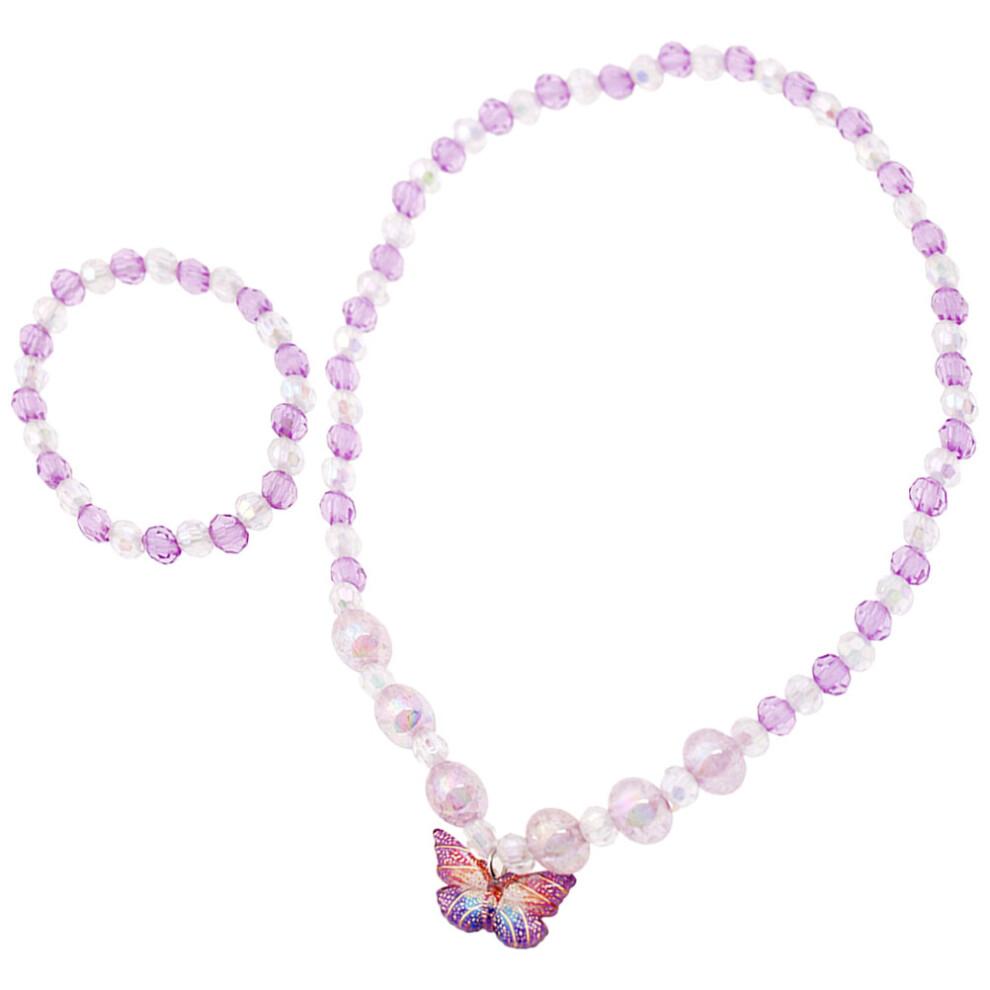 Colorful Pendant Bracelet Set Girls Jewellery Toddler Little Jewelry