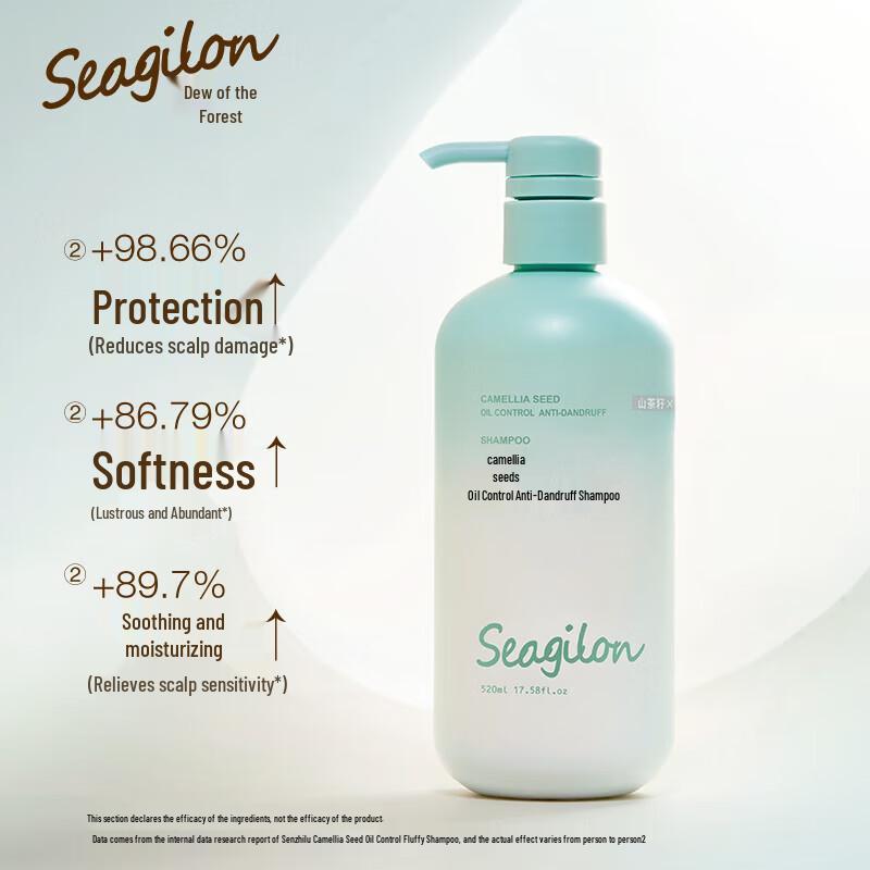 Seagilon Camellia Seed Oil Control Volumizing Shampoo 520ml