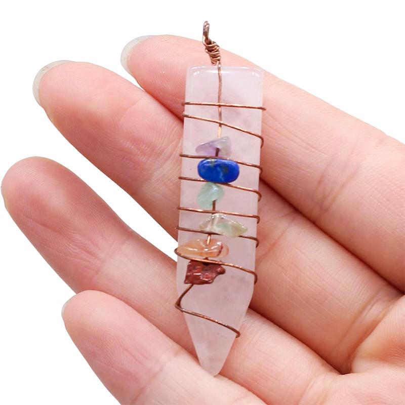Runyangshi Natural Crystal Healing Energy Stone Single Clear Quartz Chakra Chips Handmade DIY Pendant Crafts Ornament