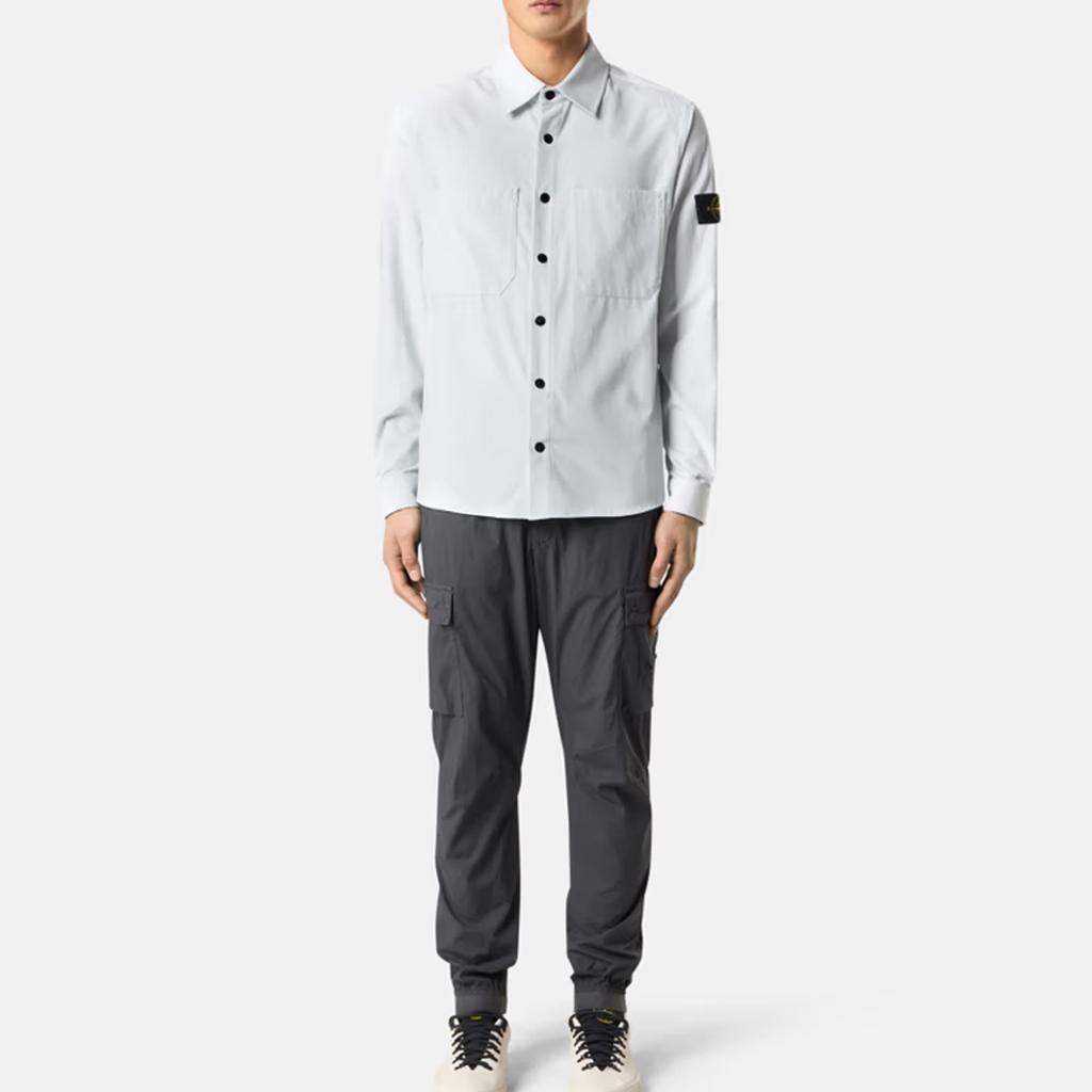 STONE ISLAND Ss25 Chest Pocket Design Casual Long Sleeve Shirt Men Shirts K1S151200113-V0041