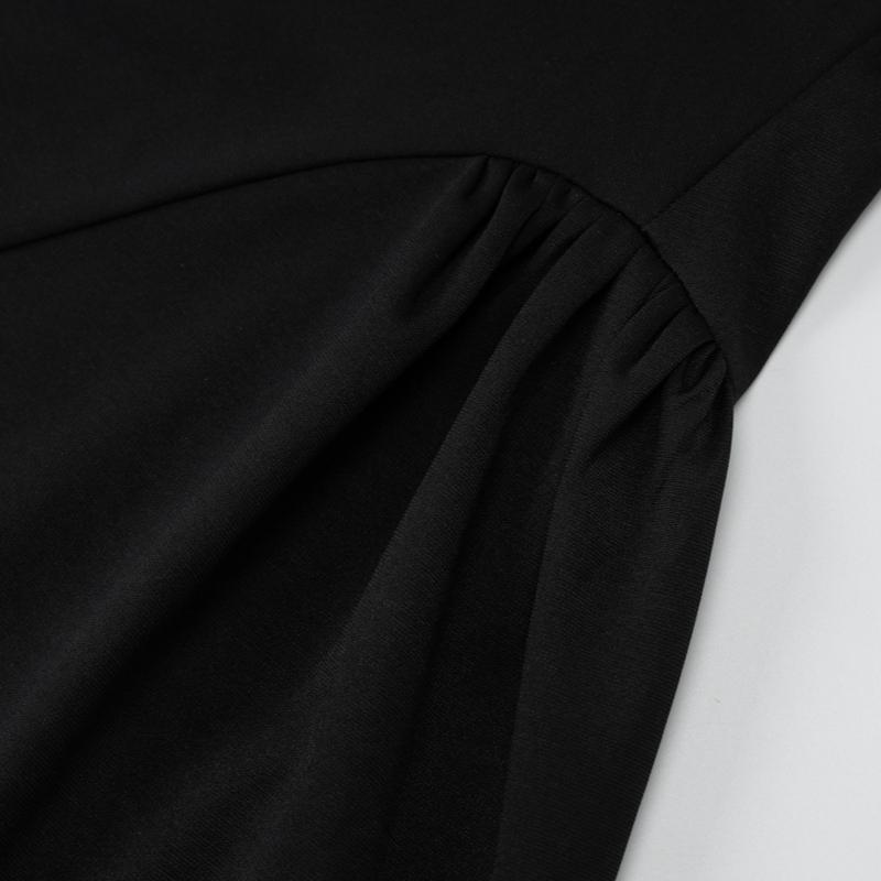 European and American Women's Autumn and Winter Fashion Sexy Strapless Niche Slim Fit Hip Dress