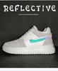 Men's & Women's Canvas Skate Shoes with Invisible Height Boost - White Cowhide Upper, Casual Spring Style