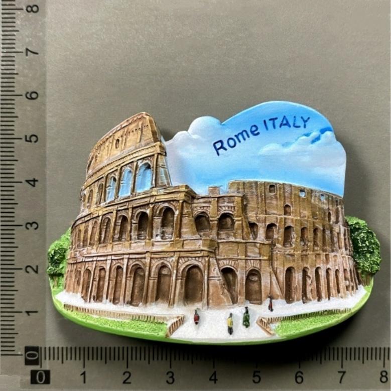 Wahrzeichen Architektonische Attraktionen in Rom, Italien Kühlschrank Magneten Tourist Souvenir Kühlschrank Aufkleber Hause Dekoration