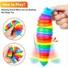 Fidget Slug Toy for Children 18cm 3D Colorful Sensory Slug Relieves Fun Decompression Toy Creative Twist Caterpillar Fidget Toys