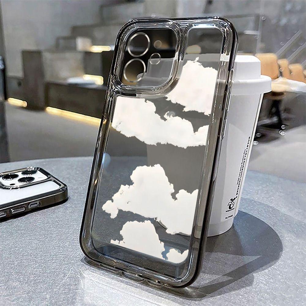 Simple, Small and Fresh Clouds, Suitable for iPhone17 Mobile Phone Case 16promax Japanese 13/14 High Value 15