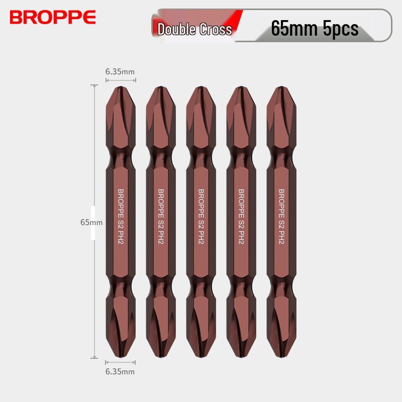 Double-Ended Strong Magnetic Screwdriver Bit Set with Phillips & Flathead Tips