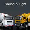 1:40 Electric Cement Mixer Truck Model Toy Alloy Diecast Sound Light Pull Back Engineering Vehicle Models for Boys Gifts