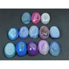 12X17MM Natural Window Druzy Agate Oval Cabochon Loose Gemstone 13Pcs Lot C-3711