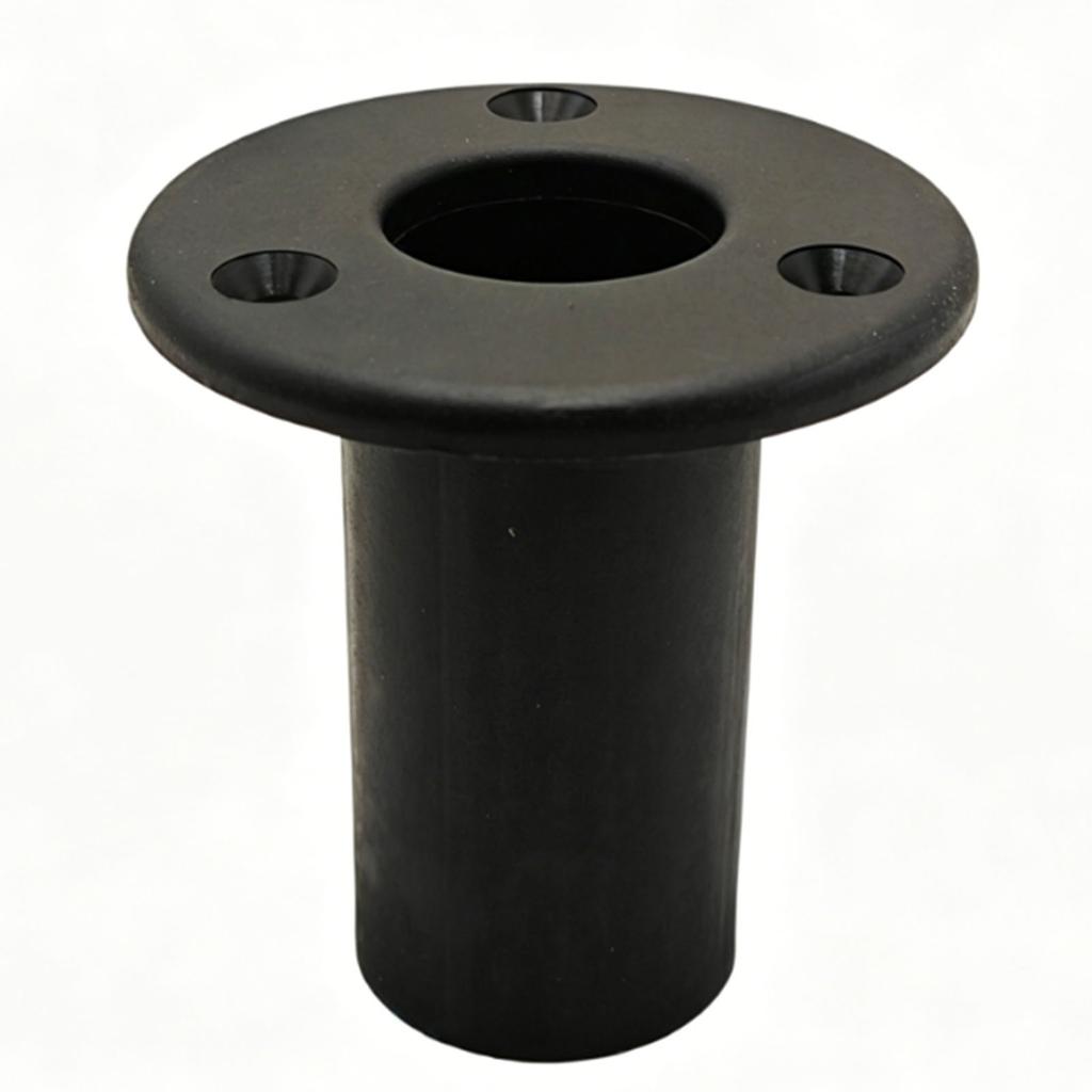 Pontoon Ladder Insert Plugs Removable Pontoon Ladder Insert Cup for Ship Ladder Accessories Black 1 1 4 Inch