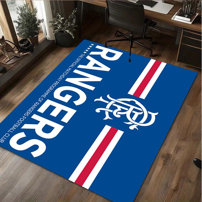 1Pc Rangers Football Club Print Rug - Home Decoration Carpet For Living Room Bedroom Flooring Computer Chair Area Rug