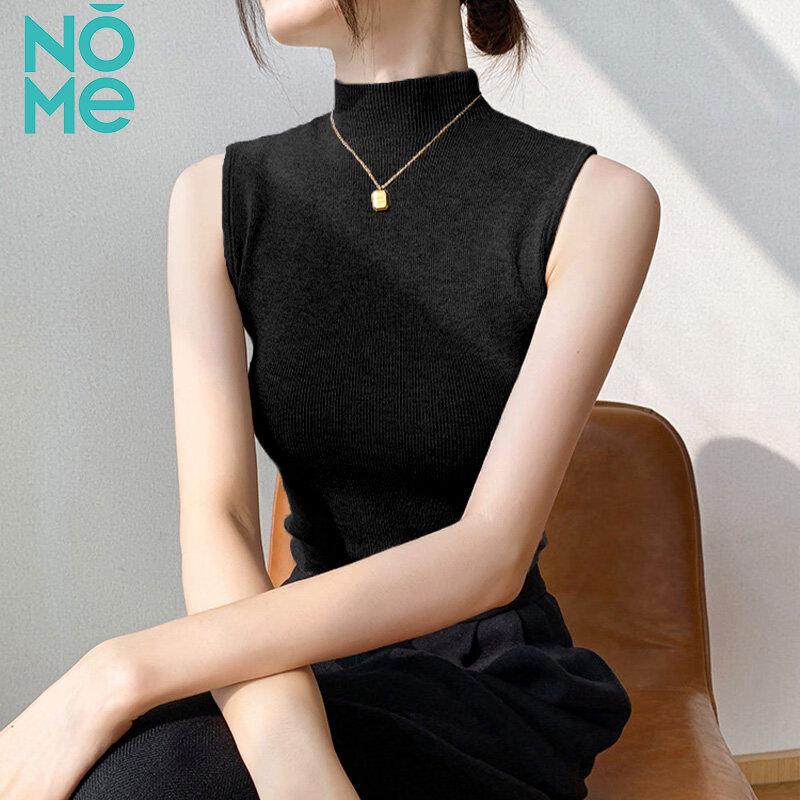 NOMe Women s Sleeveless Mock Neck Knit Top One Size