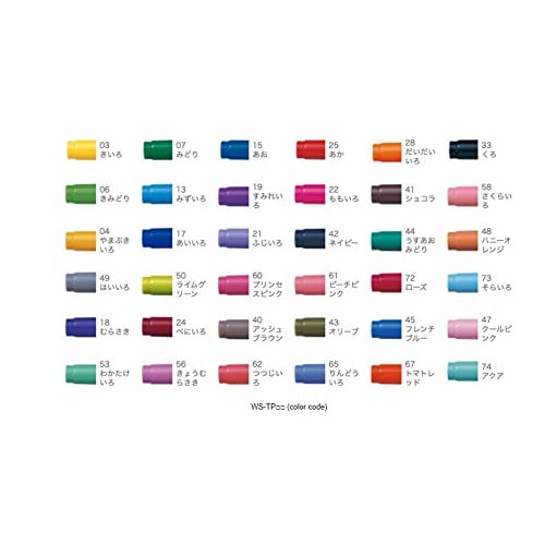 Tombow Water-based Signature Pen 36 Colors (Thick & Thin Twin Type) Color Pen Play Color 2 GCB-013