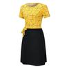 Fashion Casual Women  Short sleeve  Dress Striped Slim A-Line Dress