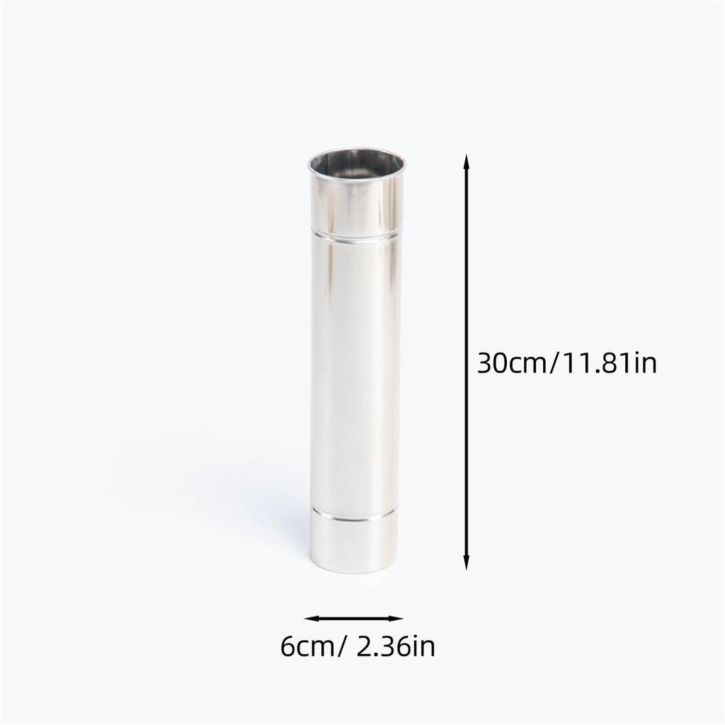Thickened Stainless Steel Chimney Accessories: Anti-Scald Elbow, Rain Cap, Heat-Insulating Wood Stove Tent Fireplace